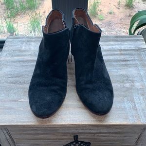 Black Suede Booties